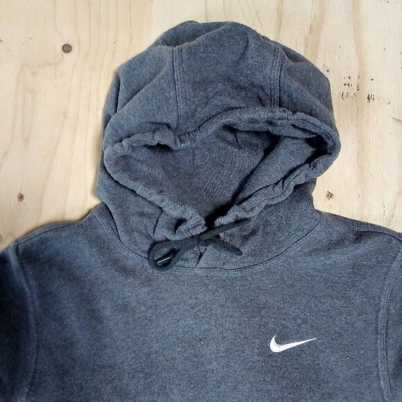 Vintage Nike Small Swoosh Pullover Hoodie Sweatshirt - Picture 1 of 8